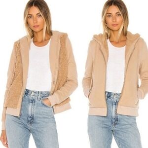 Heartloom | Aiden Reversible Hoodie Jacket in Latte Sz S